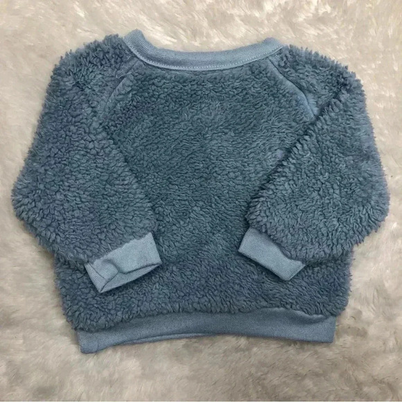 Rene Rofe Baby Sweatshirt Blue Bear  Size 0-3 Months - Picture 13 of 16